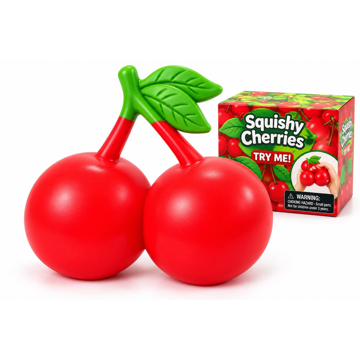 Jumbo Squishy Cherries – Stress Relief Toy