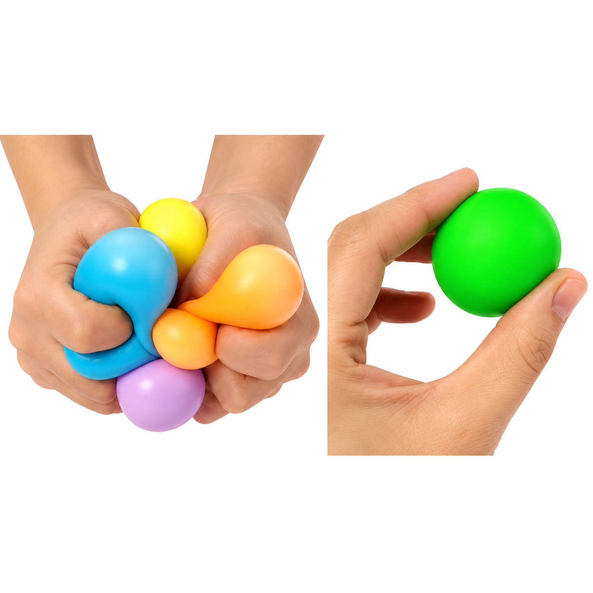 Rainbow Squishy Balls 6 Piece Set  (replica)