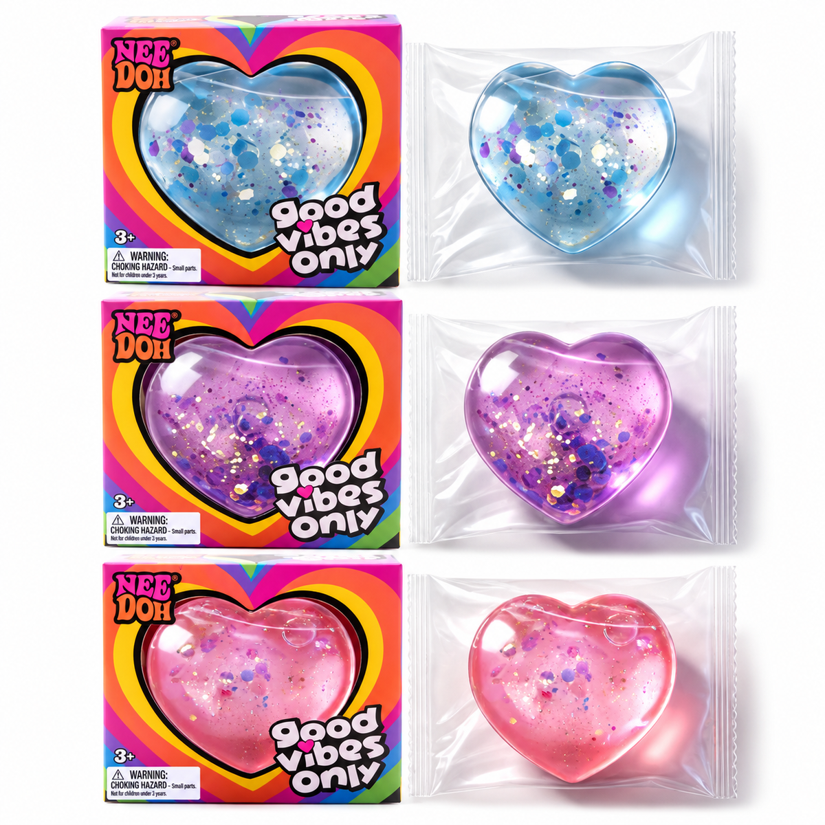 Tiny Glitter Heart Squishy  (replica)