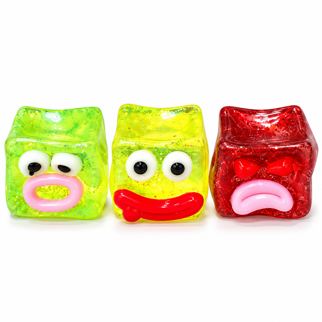 Funny Face Squishy Cube