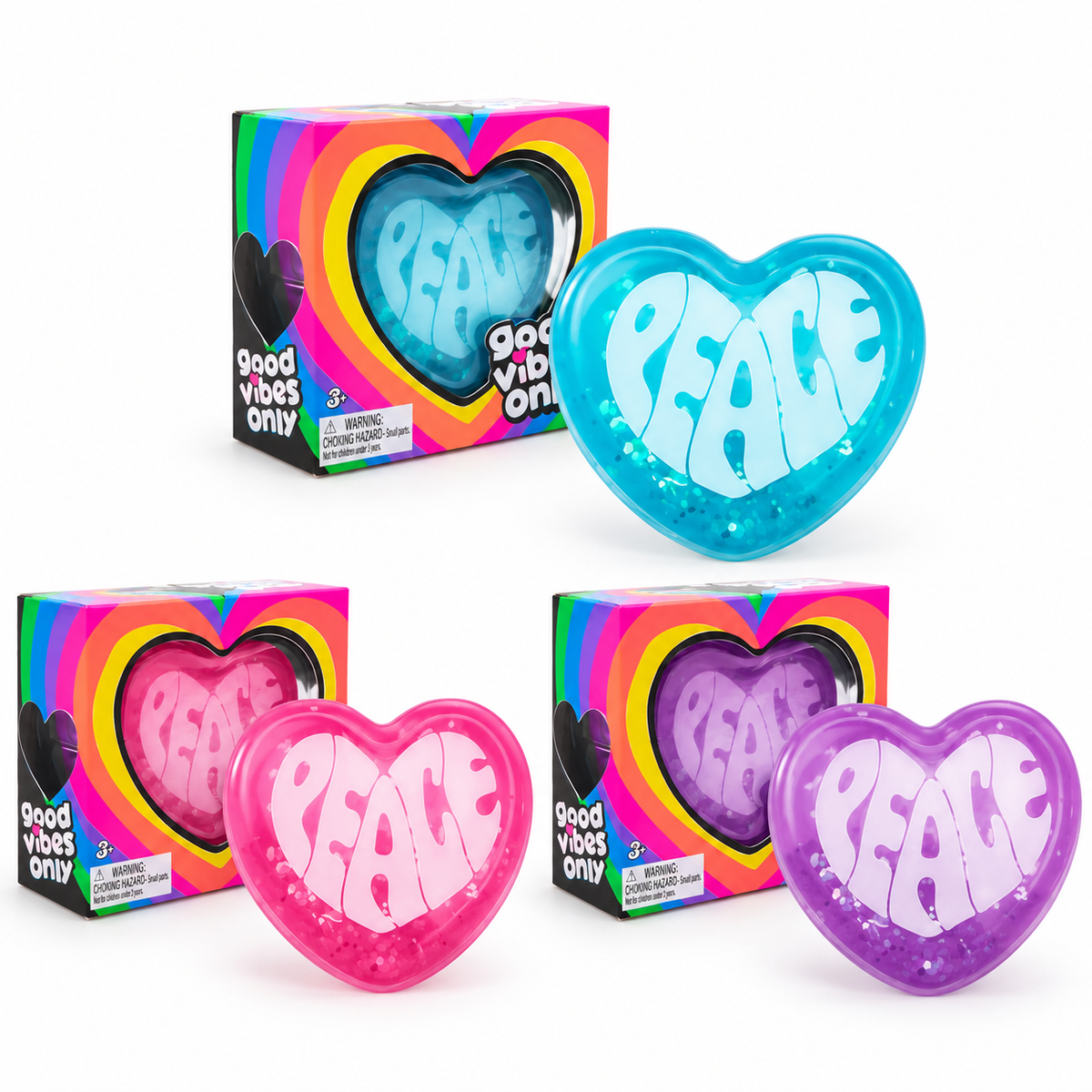 Tiny Peace Heart Squishy