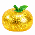 Golden Apple Glitter Squishy