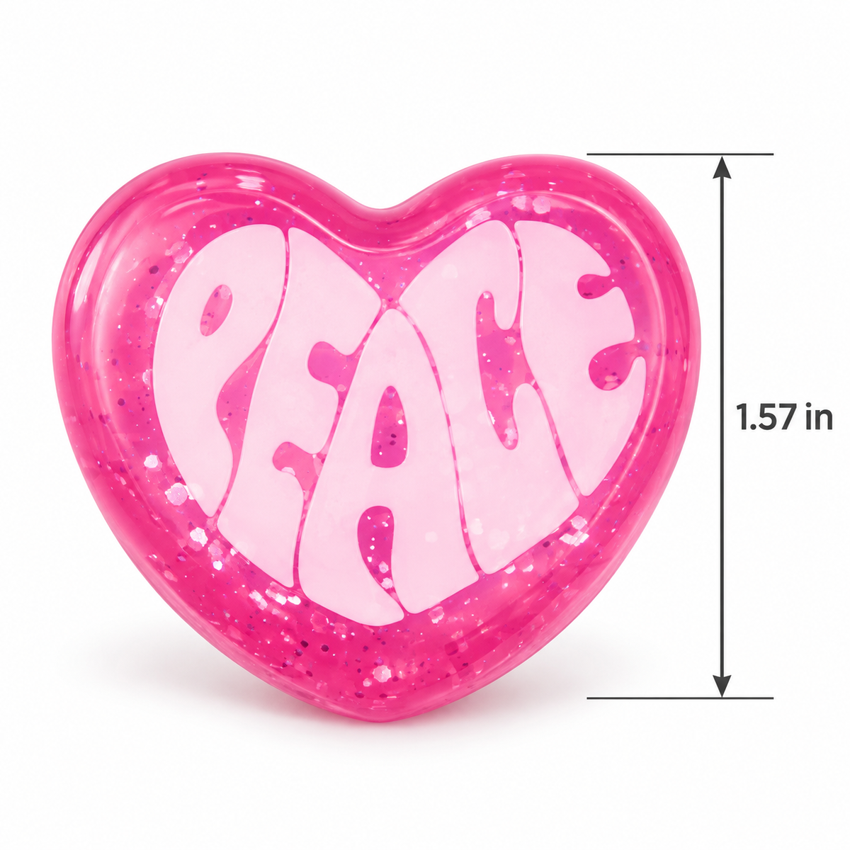 Tiny Peace Heart Squishy