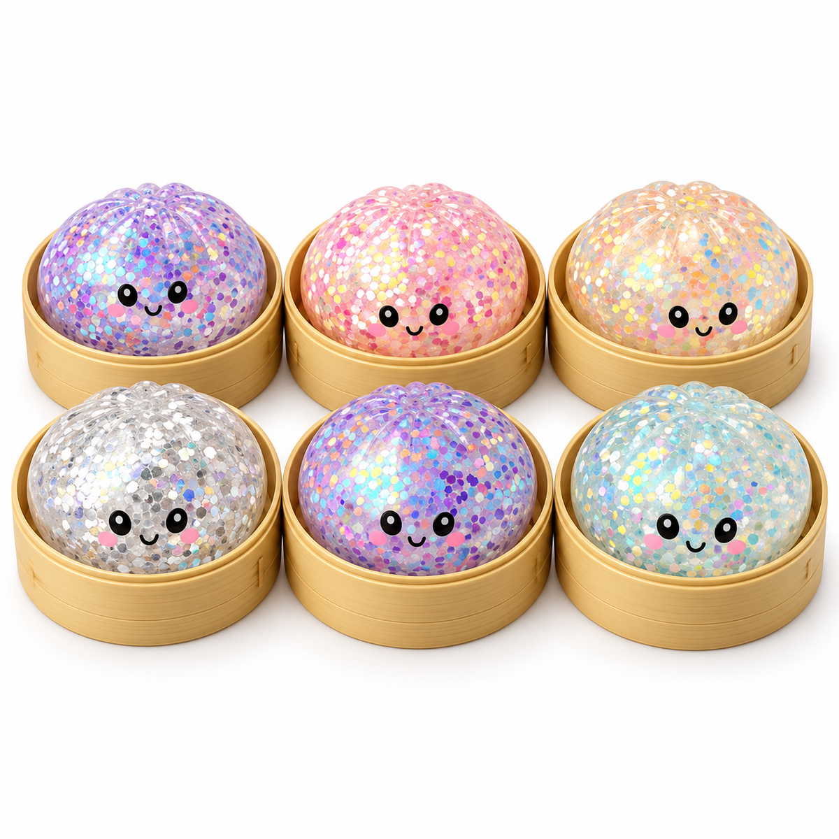 Mystery Heart Confetti Dumpling Squishy