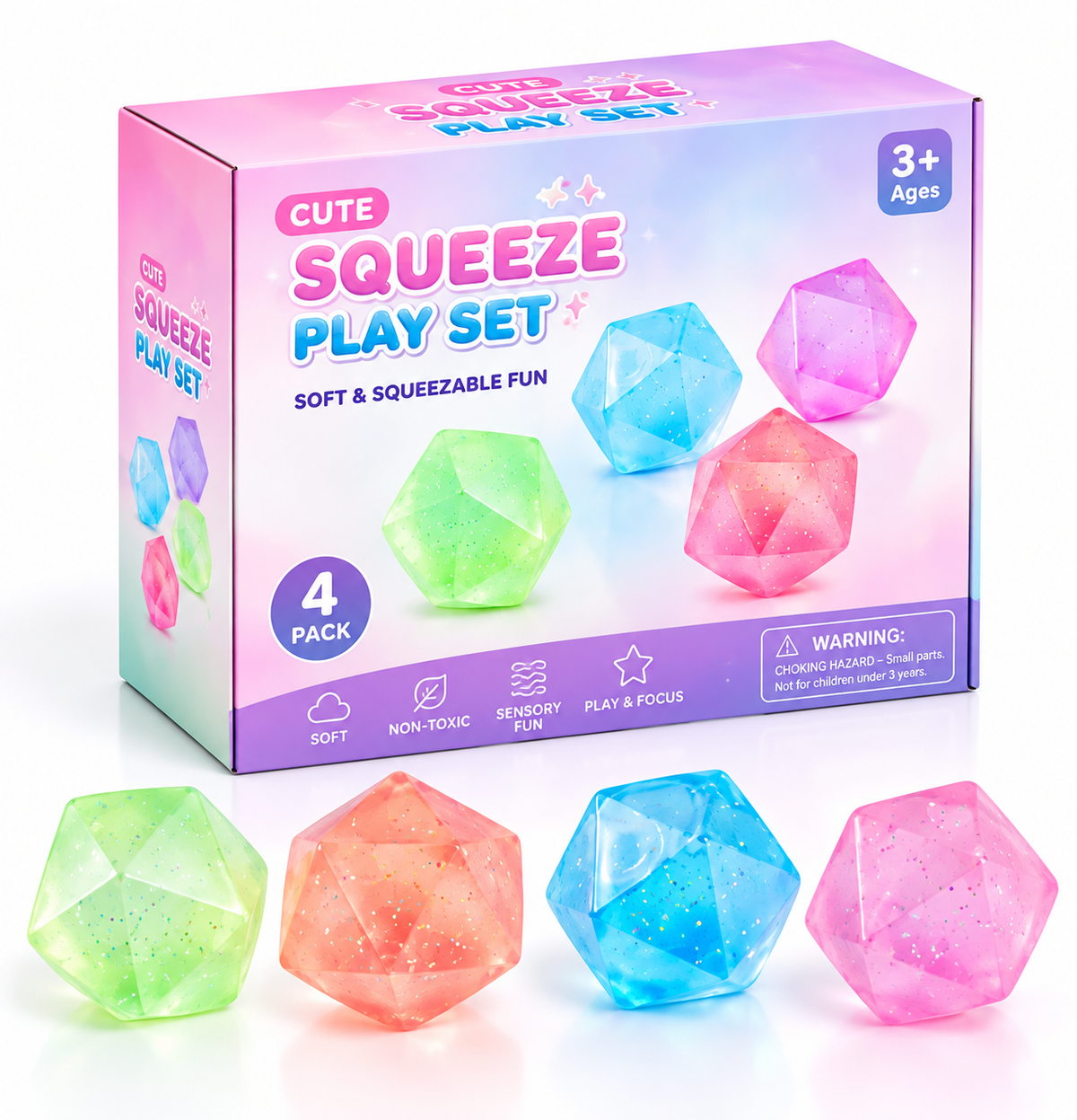 Gem Squeeze Play Set – 4 Pack
