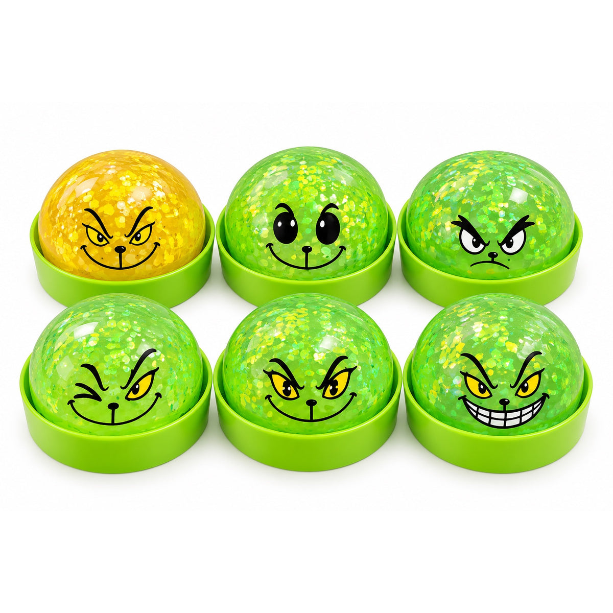 Grinch Mystery Glitter Squishy