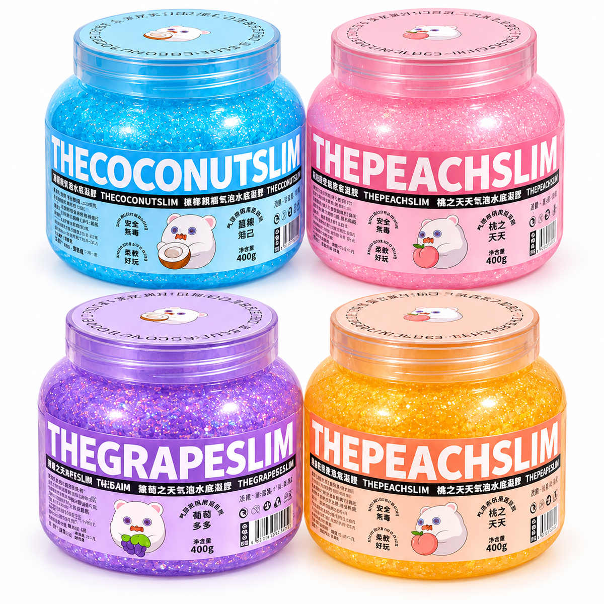Fruit Scented Glitter Slime