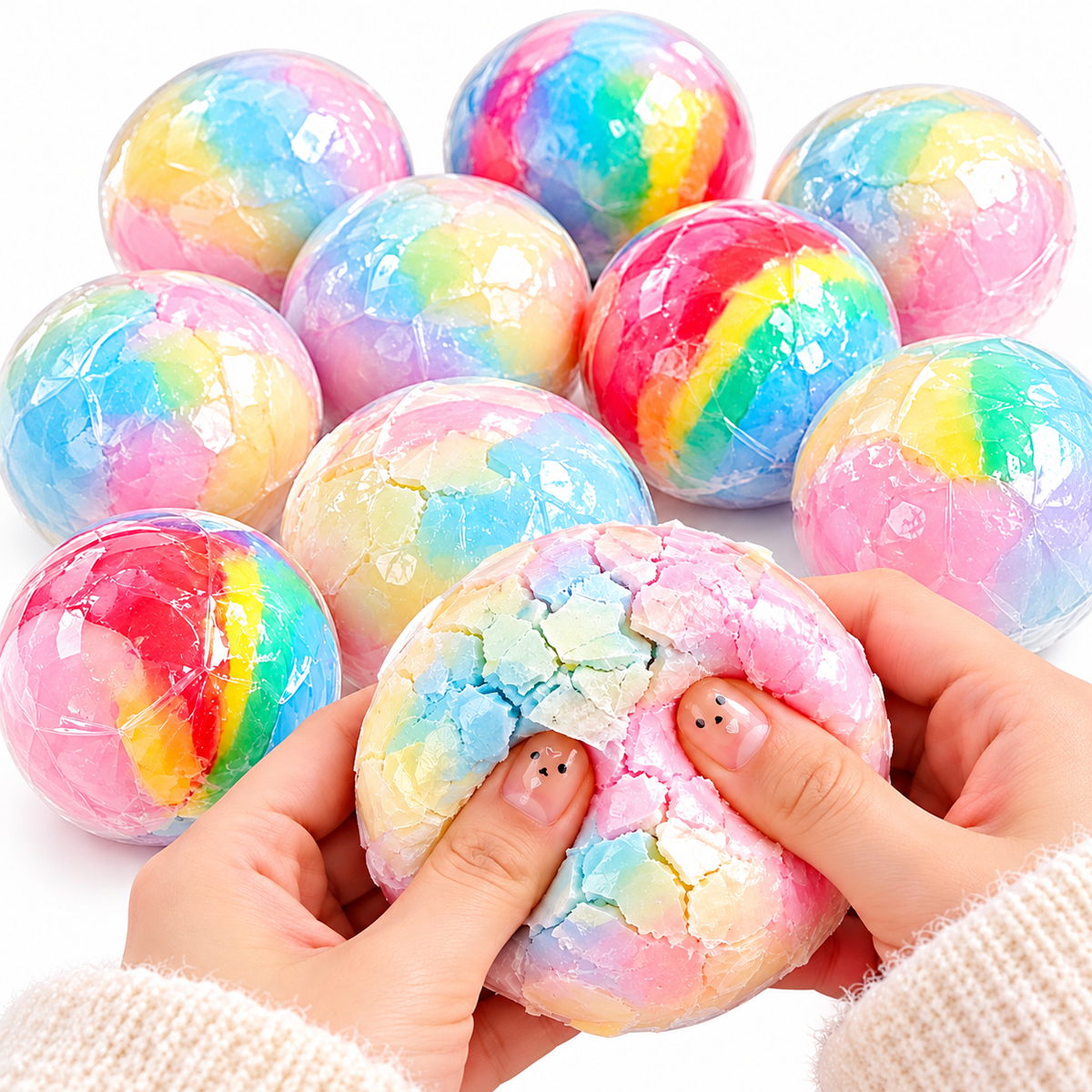 Crispy Rainbow Squishy Ball